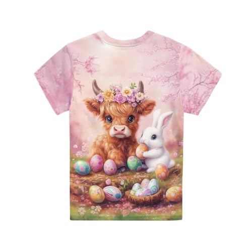 Image of WELLFLYHOM Kids Tshirts Girls Boys Short Sleeve Crewneck Tees Shirts Casual Sport Pullover Tops Size 3-16 Years