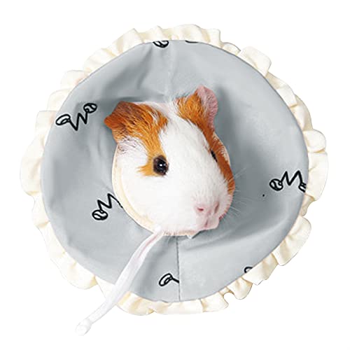 Image of Hamster Cone Recovery Collar After Injury Anti-Lick Anti-bite Pet Protection Collar for Small Animal Elizabethan Collar for Rabbit Guinea Pigs Rats Ferret Squrrel (L, Blue)