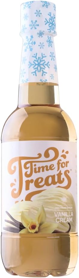 Flavored Syrup 16.9 Fluid Ounce Bottle for Snow Cones, Homemade Sodas, Cocktails, Coffee, Baking and More (Vanilla Cream)