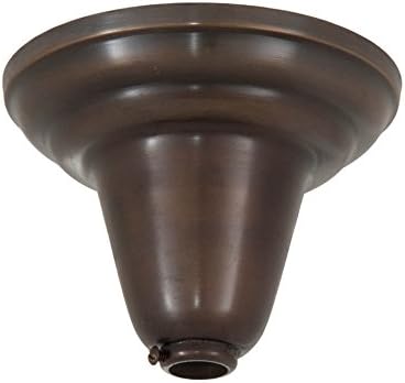 B&P Lamp® Antique Bronze Fixture Ceiling Light Canopy Plate, 5 1/4 Inch Diameter