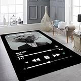 Personalized Album Cover Rug, Area Rug for Bedroom Living Room with Your Favorite Album or Song, Non-Slip Floor Mat Carpet Home Decor Rugs, Nice Gift for Music Lovers (Custom Album Cover Rug)