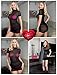 Avidlove Women's Mesh Dress Sexy Lingerie for Woman Short Sleeve Bodycon Club Outfits Party Dress (Black, Large)