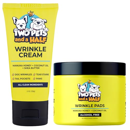 Wrinkle Paste for Bulldogs + Wrinkle Wipes French Bulldog- Wrinkl...