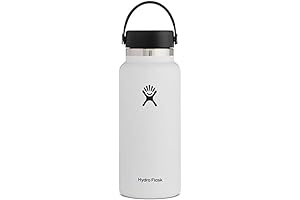 Hydro Flask 32 Oz Wide Mouth Bottle 2.0 with Straw Lid: Insulated...
