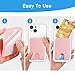 SHANSHUI 3 Pack Premium Silicone Ultra Slim Phone Wallet Stick on Phone Pocket Fit Almost All Smartphones - Black, Grey, Pink