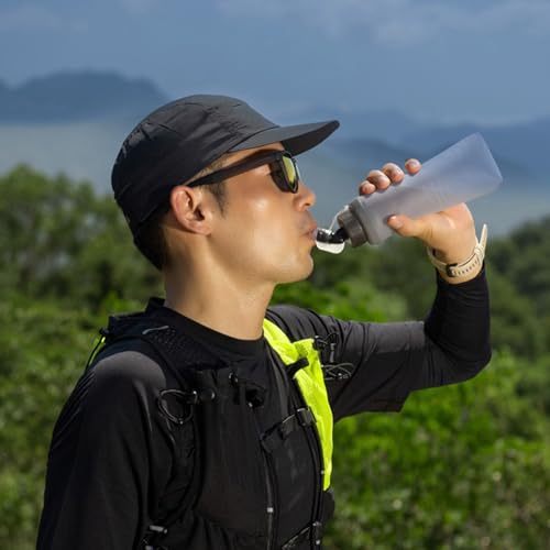 Botella de agua plegable reutilizable y flexible para running ligero 6
