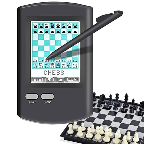 Juego de ajedrez electrónico con oponente de IA con Pantalla LED, Juego de Estrategia de Tablero Inteligente para niños y Adultos