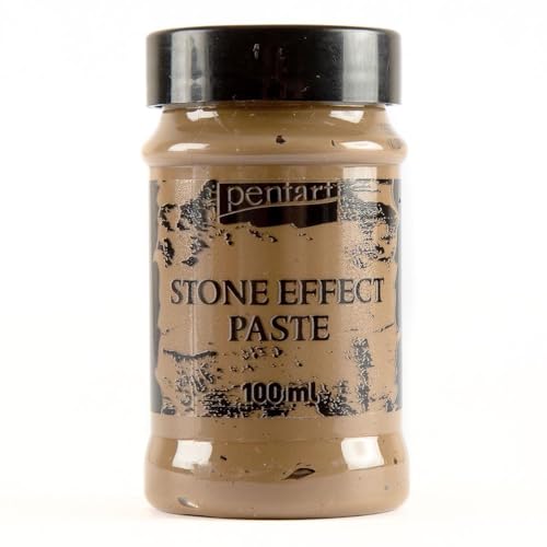 Pentart Pasta Efecto Piedra 100 ml Granito marrón, 1, tamaño único