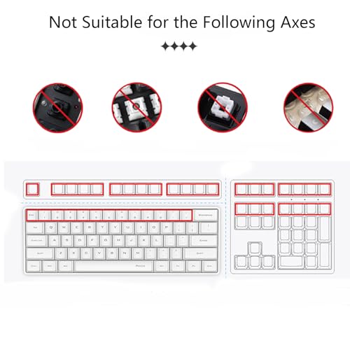 Touches PBT Vivian Banshee profil Cherry pour clavier mécanique MX - 6