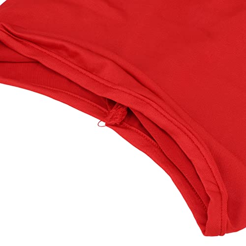 HANHEFLY Motorcycle Helmet Full Face Cover Outdoor Winter Dustproof Cycling Headgear Neck Scarf (Red)