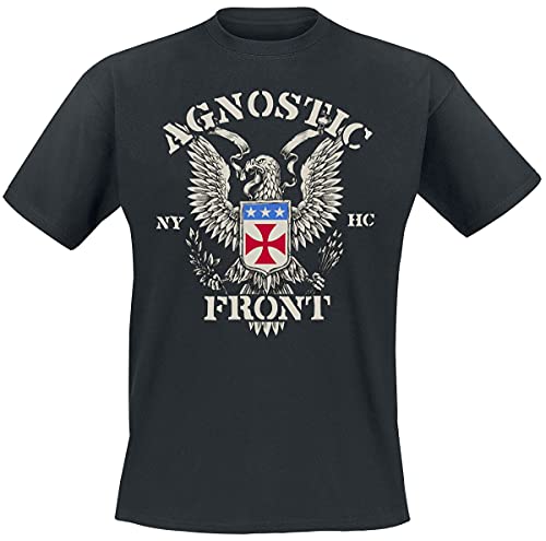 T-shirt Agnostic Front Eagle Crest en coton doux pour homme pour éviter la transpiration