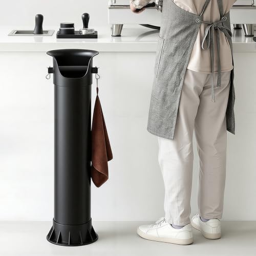 YEEFEET Commercial Knock Box for Espresso Machine, 34" Espresso Knock Box with 100 Garbage Bags, Large Coffee Knock Box Espresso Dump Bin for Coffee Shop Supplies & Home Coffee Bar by yeefeet - Used condition - Image 2
