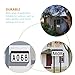 COHEALI Solar Powered House Number Address Sign LED Outdoor Solar Doorplate Lamp with Ground Stake Weatherproof Energy-saving Lighting Tool for Patio Garden Porch Pathway