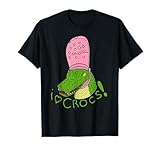 i Love crocs Funny Alligator - Crocodile Wearing Cute crocs T-Shirt