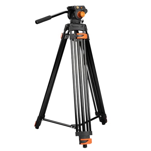 ビデオ三脚K&F CONCEPT VA3+BV70、耐荷重 17.6ポンド