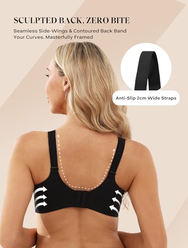 COMFELIE Women Plunge No Underwire Bra Deep V Seamless Supportive Bras Buttery Smooth Comfort Sexy Bralettes Underwear3