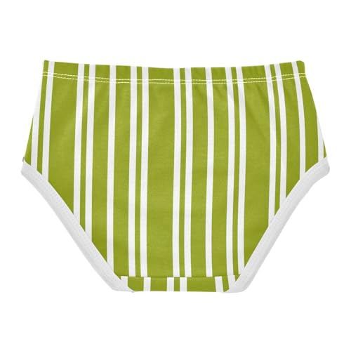 Green White Stripe Toddler Girls's Underwear 2T 23008852