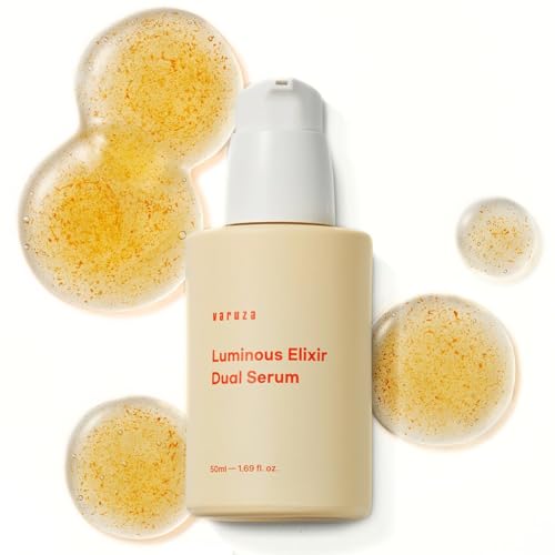 varuza Luminous Elixir Dual Serum for Face with 5% of Vita 7 Complex, Hyaluronic Acid, Vitamin K...