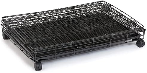 Amazon Basics Large 3-Tier Cat Cage Playpen Box Crate Kennel - 91 x 57 x 128.5 cm, Black