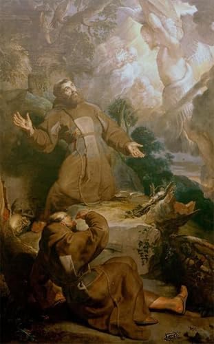 Tableaux Mural sur Toile Rubens La Stigmatisation de St François 60x90cm