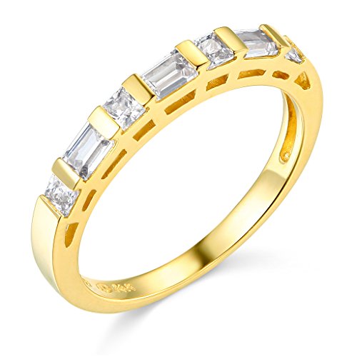 Twjc 14K Yellow Gold Solid Engagement Ring And Wedding Band 2 Piece Set - Size 7 #TOP4