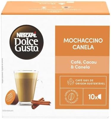 Café em Cápsula NESCAFÉ DOLCE GUSTO Mochaccino Canela 10 Cápsulas