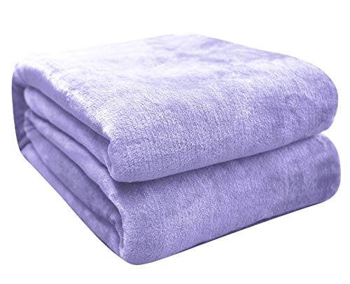 FARFALLAROSSA Manta Bebe Polar Franela Extra Suave, 70x100cm, Mantas Infantil, Lila