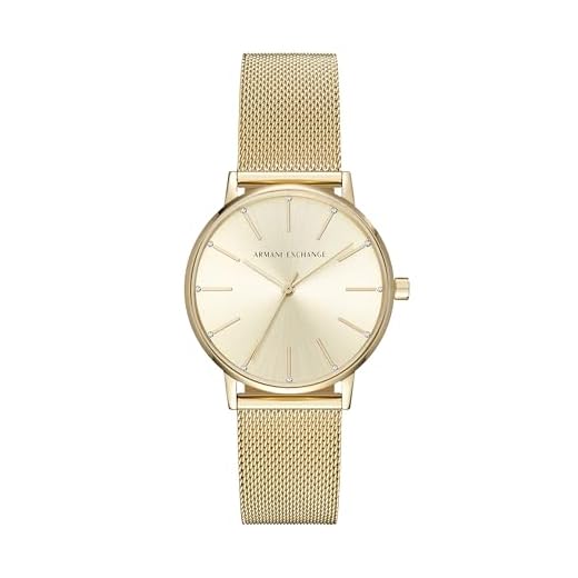 Armani Exchange Reloj Analogico para Mujer de Cuarzo con Correa en Acero Inoxidable AX5536