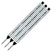 3 Pack - Schmidt 8127 Long Capless Rollerball Refill - Medium Point (Black)