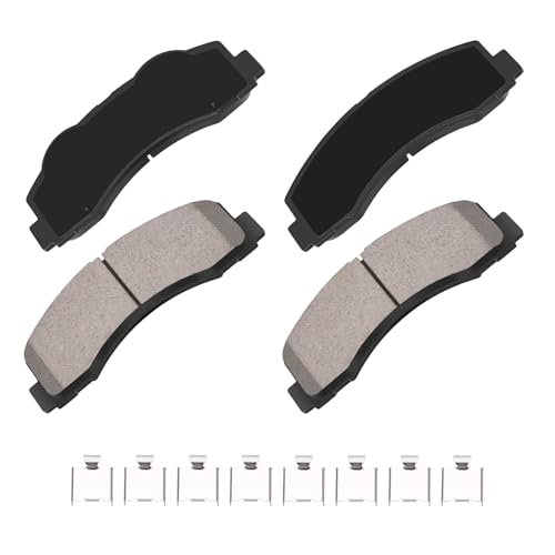 HYFTJYZ Ceramic Front Brake Pads Compatible with 2010-2020 Ford Expedition/2010-2020 Ford F-150 and 2010-2020 Lincoln Navigator,Automotive Replacement Brake Pads Set for Car,Reliable Stopping Power