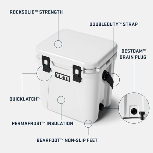 Image of YETI Roadie 24 2.0 Hard Cooler with DoubleDuty Shoulder Strap and Drain Plug