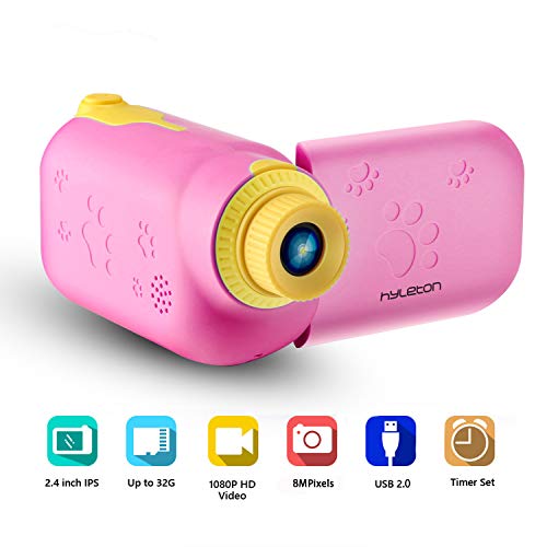 Kids Video Camera for Girls Gift,hyleton 1080P FHD Digital Kids Camera Camcorder Video
