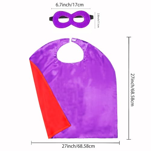 Image of Superhero Capes for Kids Halloween Costumes and Dress up - Superhero Toys Capes 4-10 Year for boys birthday party Gifts