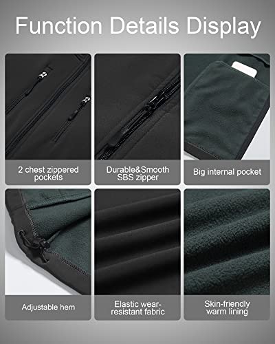 Image of CREATMO US Men's Casual Lightweight Warm Thin Outerwear Vest Windbreaker Sleeveless Jacket With Removable Hood