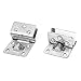 Aexit Stainless Steel Fall Protection 9mm-12mm Thickness Glass Shelf Clips Clamps Support Bracket Safety Clips 2 Pcs