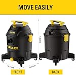 STANLEY SL18701P-10A Wet/Dry Vacuum,10 Gallon 6.0 Peak HP, 10Gallon, Black