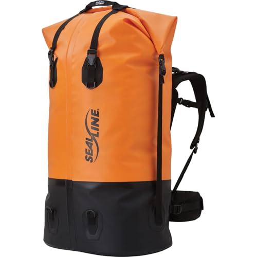 SealLine Pro Pack Waterproof Backpack, Orange, 120-Liter
