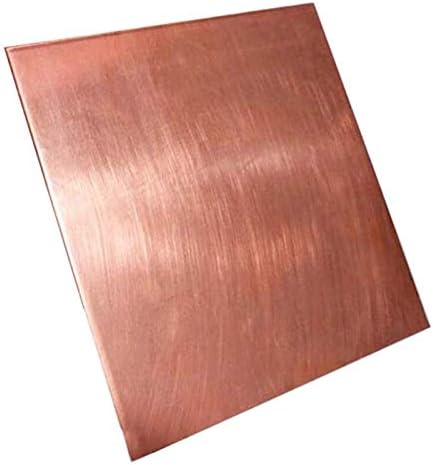 YUESFZ 99.9% Pure Copper Sheet Metal Plate Material Industrial Materials Pure Copper Sheet foil (Size : 350x350x0.8mm)