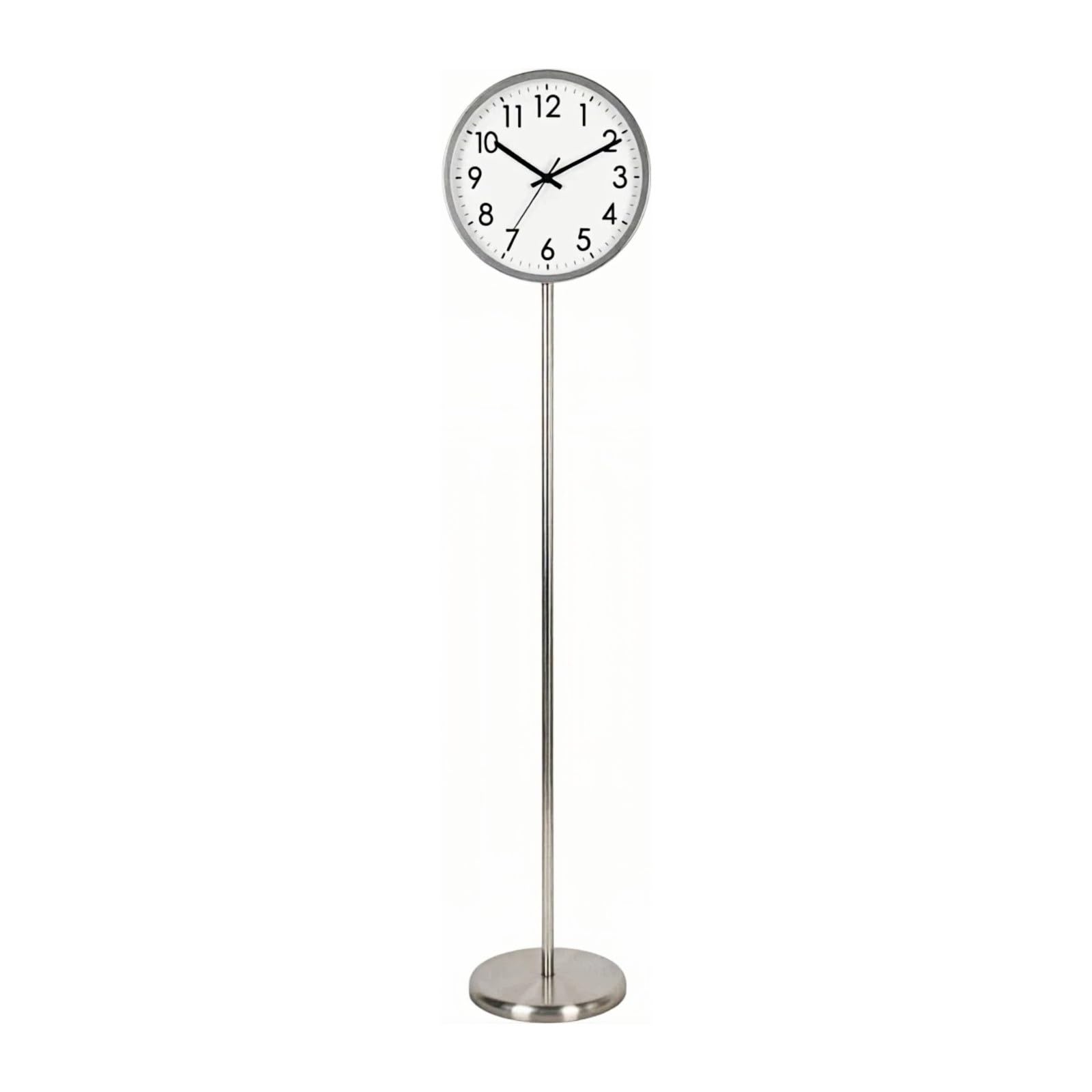guiling-1986 Grandfather Clock ﻿ Metal Floor Standing Clock Quartz Silent for Living Room and Office floor clocks for living room