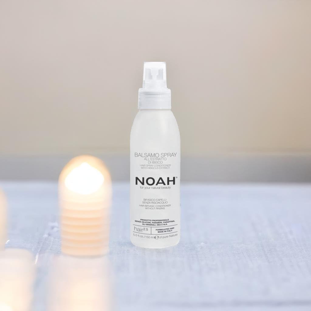 NOAH Après-shampoing biphasique pour cheveux sans rinçage avec mauve et aubépine 150 ml