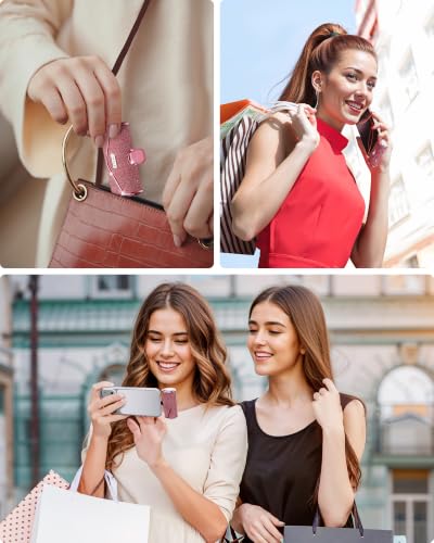 Image of iWALK Upgraded Sparkly Portable Charger 22.5W, 5000mAh Power Bank for iPhone 17 /16 /15 Series, Mini Battery Pack with Built-in USB-C Connector Compatible with Samsung S25 /24, iPad Pro /Air, Pink