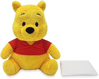 Disney Store Official Winnie the Pooh Weighted Small Soft Toy, 36cm/14, Cuddly Toy with Removable Weight, Winnie The Pooh Stuffed Animal with Embroidered Details, Soft-Feel, Suitable for All Ages