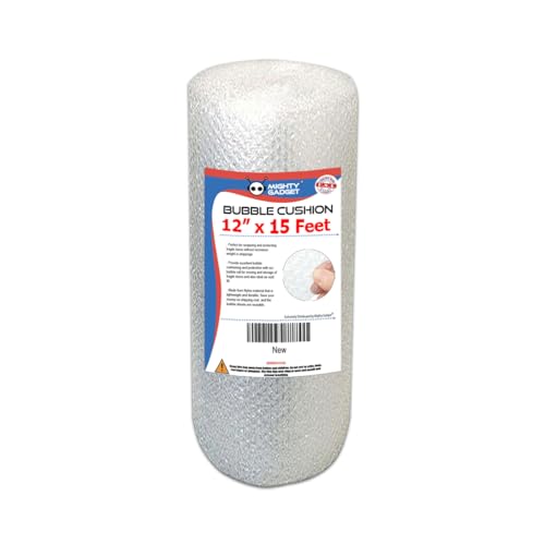 Small Bubble Cushioning Wrap for Moving & Shipping - 15 FT Bubble Packing Wrap for Extra Protection Packaging Boxes & Mailers - Clear Bubble Roll Moving Supplies, Perforated Every 12 IN