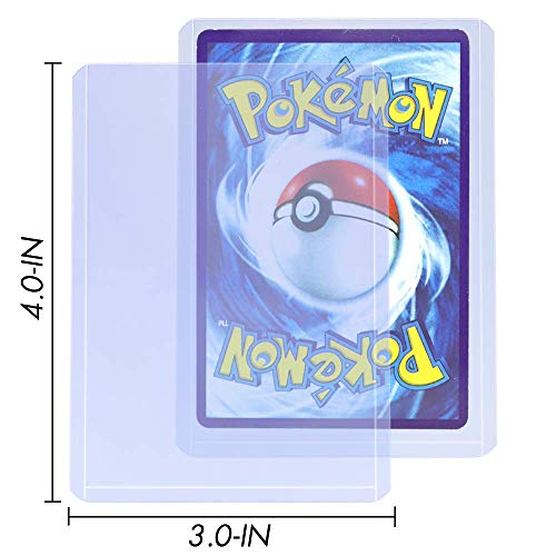 50 Counts Top Loaders Trading Card Sleeves, Penny Sleeves Thick Plastic Toploaders, Trading Card Sleeves Holder Fit for Baseball Card, Sports Cards, MTG, Yugioh, Pokemon Card