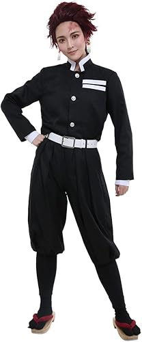 miccostumes Disfraz de cosplay de Black Corps para hombre, uniforme negro