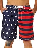 KAILUA SURF Men's Swim Trunks Long, Quick Dry Boardshorts, 9 Inches Inseam Bathing Suits With Mesh Lining