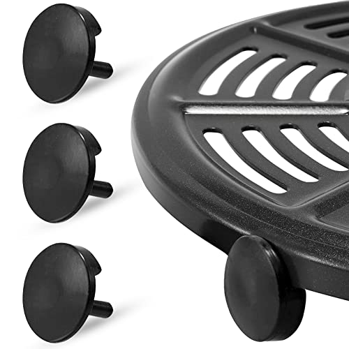 Air Fryer Replacement Parts, 3 Pcs Heat Resistant Food Grade Anti-Scratch Silicone Air Fryer Rubber Feet Rubber Bumpers Tabs Tips Parts Accessories For Ninja Air Fryer Grill Pan Crisper Plate Tray #TOP20