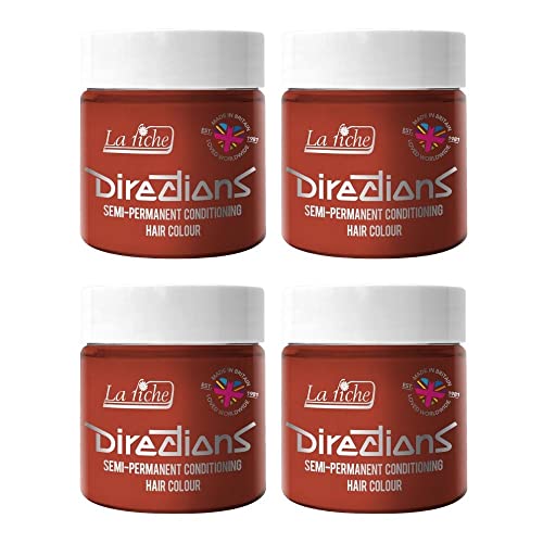 La Riche Directions Semipermanente Haarfarbe 100 ml Dose 4 Packung (Flame)