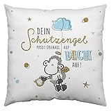 Sheepworld Kissen Dein Schutzengel passt überall auf Dich auf!, 1 Stück (1er Pack)