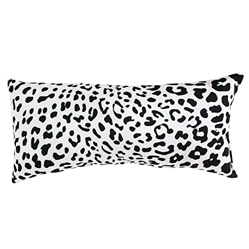 College Covers Animal Print Pillows Decorative Pillow, 16" X 6", Leopard Snow